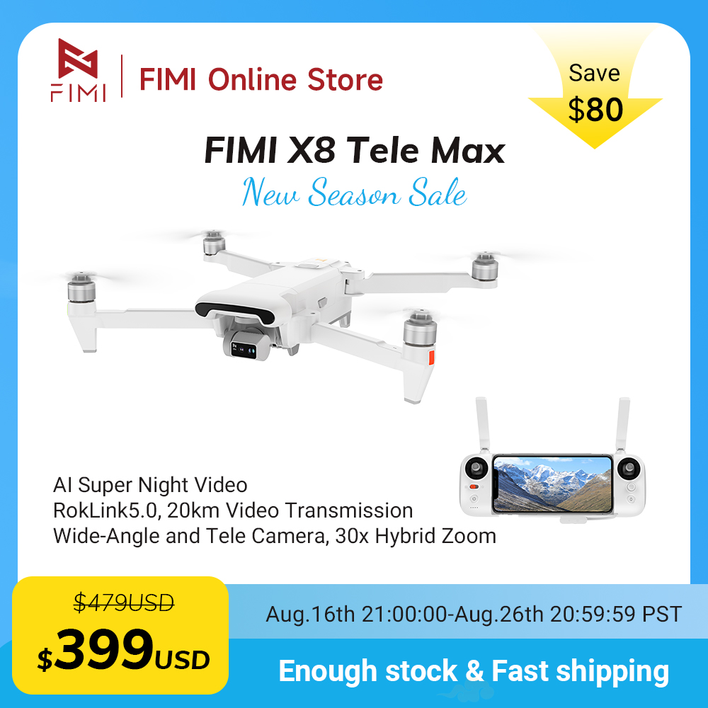 Drone Thermal Imaging - FIMI X8 텔레 맥스 드론 4K