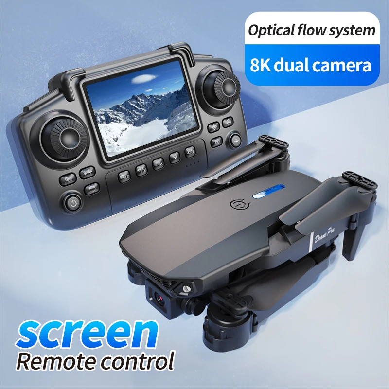 전문 E88 프로 드론 스크린 8K HD 카메라 WiF - Drone Lidar 리뷰 및 가격