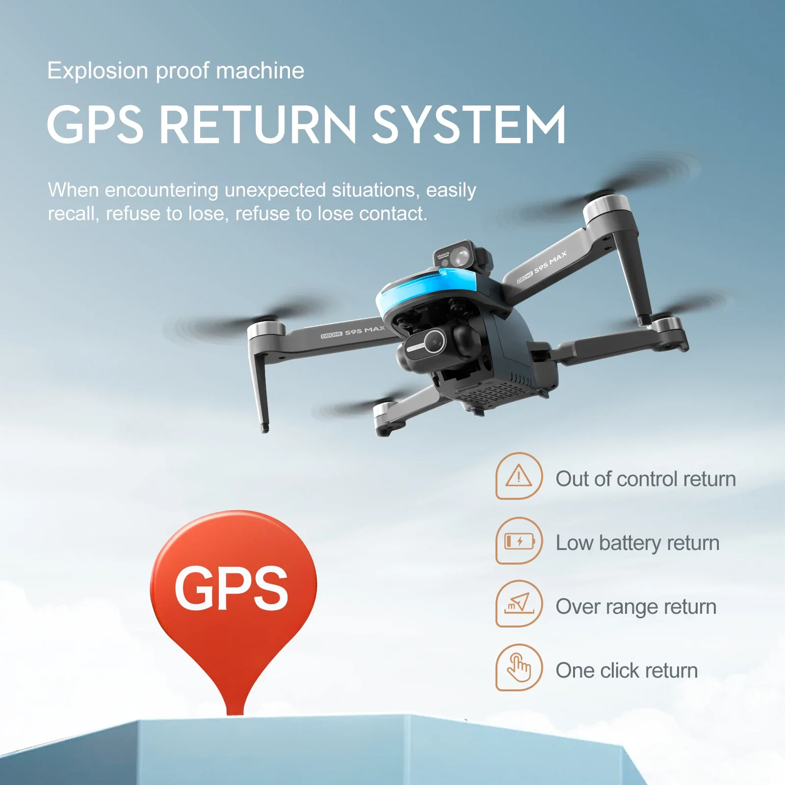 새로운 S9S MAX 미니 드론 4K 2축 PTZ HD - Drone Aerial Photography 리뷰 및 가격