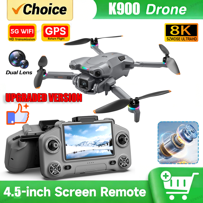 새로운 K900 MAX GPS 드론, 4K 전문가용 H - Drone Multispectral 리뷰 및 가격